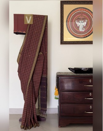 Kasargod handloom saree-VKAS-2410