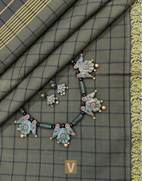 Kasargod handloom saree-VKAS-2412