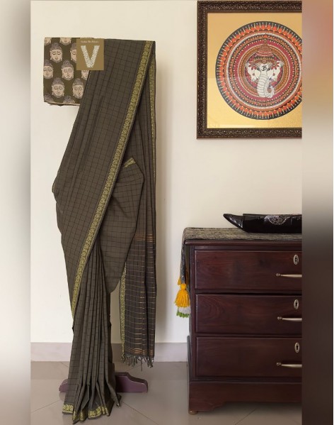 Kasargod handloom saree-VKAS-2412