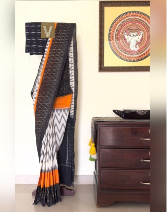 Double ikkat cotton saree-VMIS-2424 (SOLD)