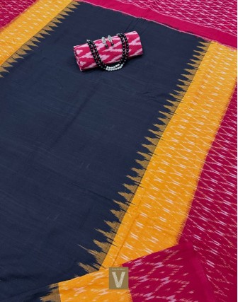 Double ikkat cotton saree-VMIS-2426