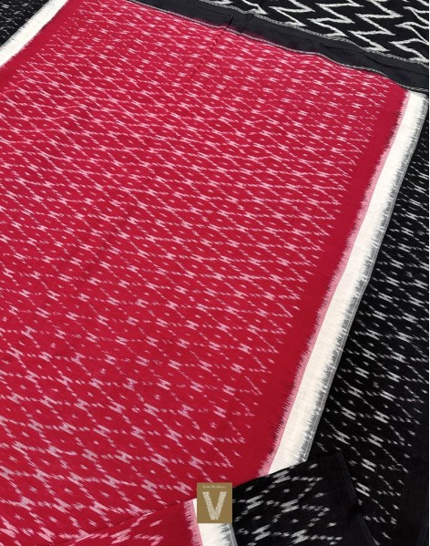 Double ikkat cotton saree-VMIS-2427