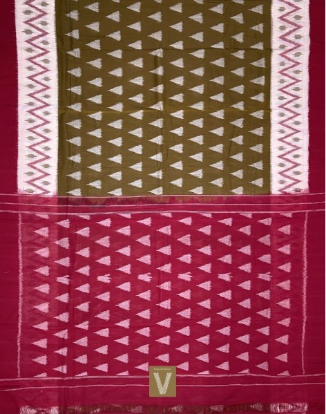Double ikkat cotton saree-VMIS-2428