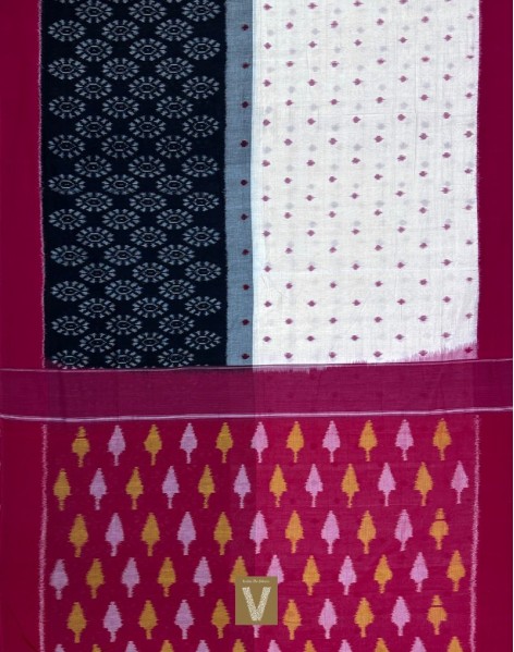 Double ikkat cotton saree-VMIS-2422