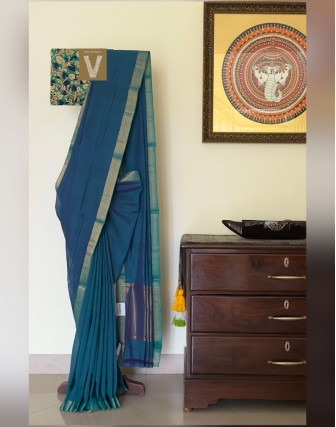 Mangalgiri cotton saree-VMNG-2452