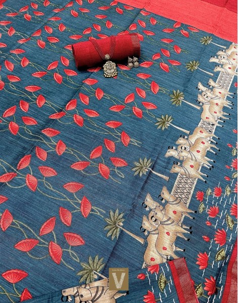 Matka silk sarees VMTK-2416