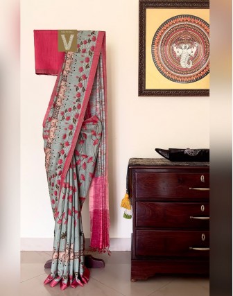 Matka silk sarees VMTK-2417