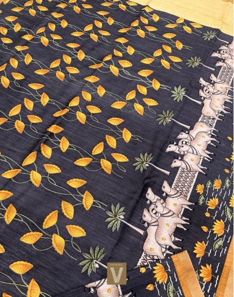 Matka silk sarees VMTK-2420(PRE-ORDER)