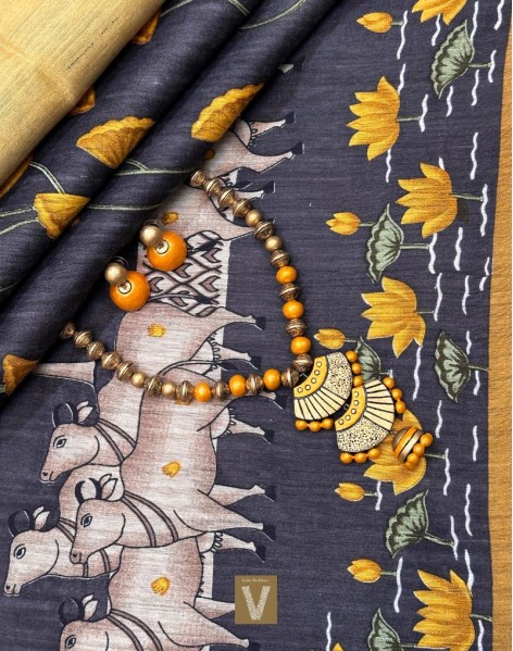 Matka silk sarees VMTK-2420(PRE-ORDER)