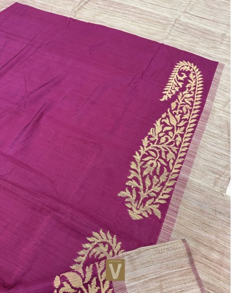 Semi Raw silk sarees-VSRW-1811