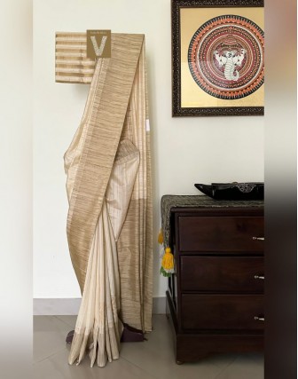 Semi Raw silk sarees-VSRW-1810