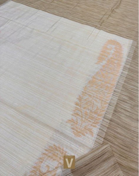 Semi Raw silk sarees-VSRW-1810