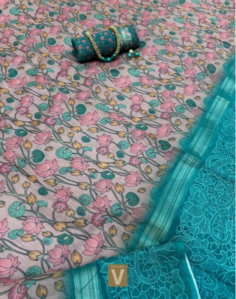 Chanderi silk cotton-VCHS-2343