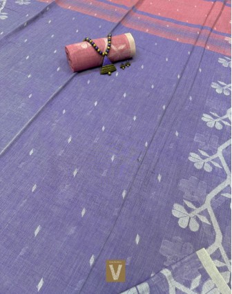 Khadi jamdhani organic cotton saree-VKJM-2330 (SOLD OUT)