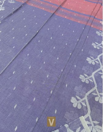 Khadi jamdhani organic cotton saree-VKJM-2330 (SOLD OUT)