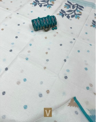 Kolkata organic cotton saree-VKOC-2310