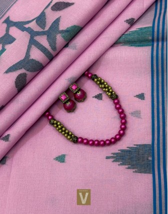 Kolkata organic cotton saree-VKOC-2311