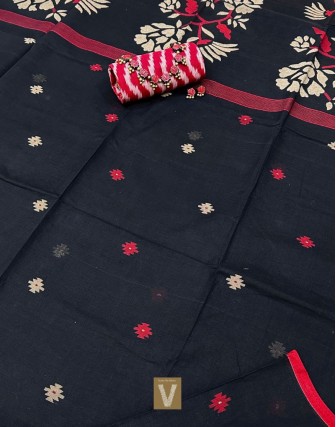 Kolkata organic cotton saree-VKOC-2313
