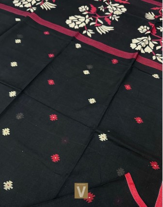 Kolkata organic cotton saree-VKOC-2313