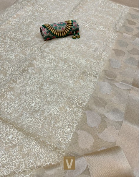 Kota silk tissue saree -VKTS-2354