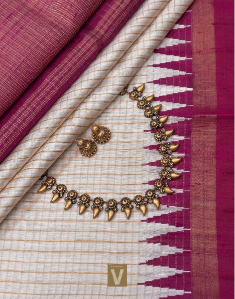 Raw silk saree -VRSS-2331