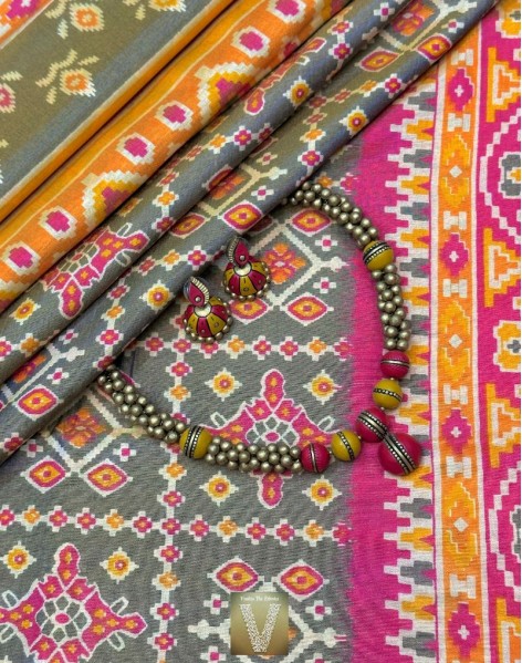 Patola Silk cotton sarees-VPSC-2269