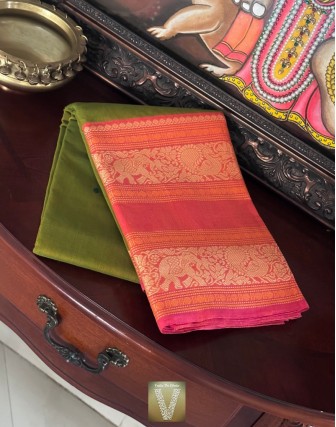 Kanchi cotton saree-VKAN-2242