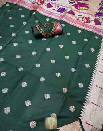 Paithani soft silk sarees-VPAI-2235