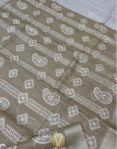 Jute Kota tissue saree -VKJT-2203