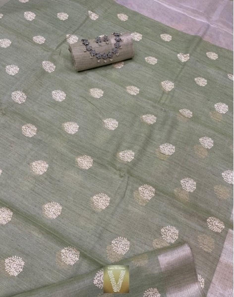 Jute Kota tissue saree -VKJT-834 (Out of stock)