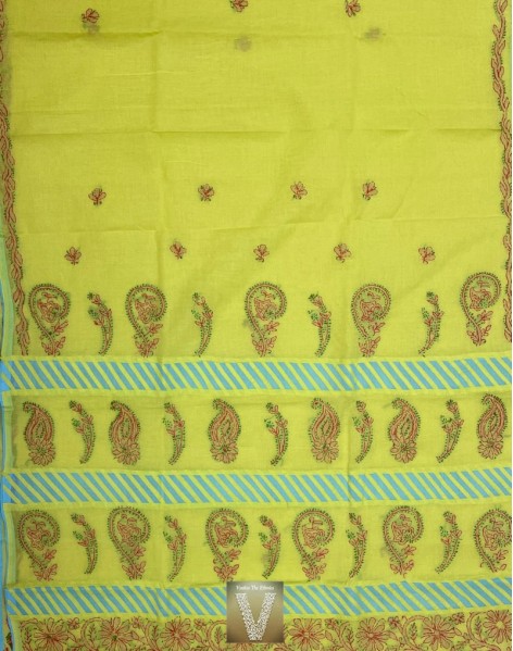 Lucknowi cotton sarees-vapq-2183
