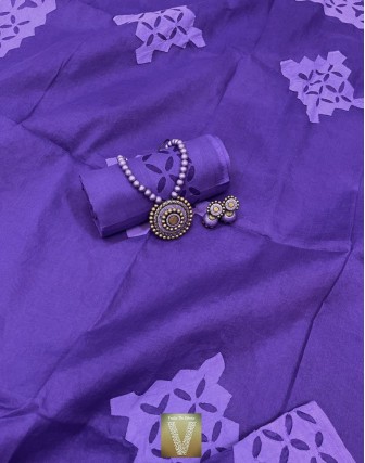 Applique work organza sarees-vapq-1756