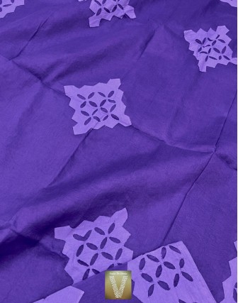Applique work organza sarees-vapq-1756