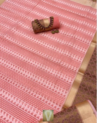 Organza silk sarees-VOGS-2164