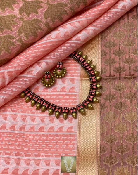 Organza silk sarees-VOGS-2164
