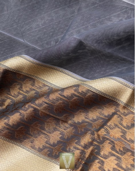 Organza silk sarees-VOGS-2165