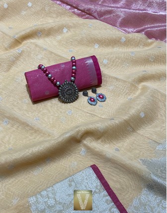 Sale Chanderi silk cotton sarees-VCHS-76