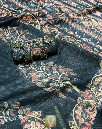 Sale Chanderi silk cotton sarees-VCHS-78
