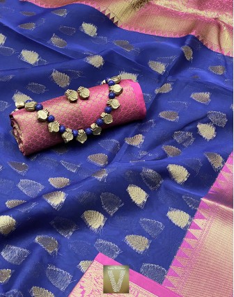 Sale Kora Muslin Sarees-VKMS-47