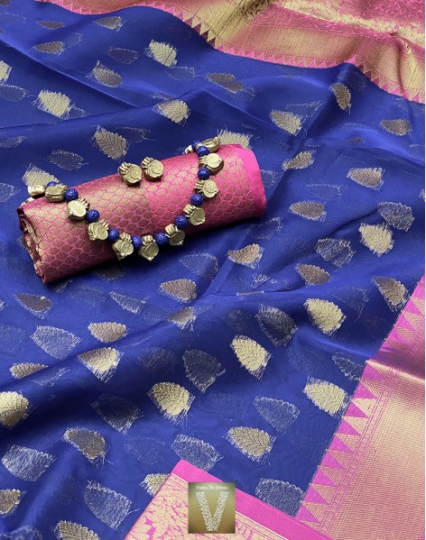 Sale Kora Muslin Sarees-VKMS-47