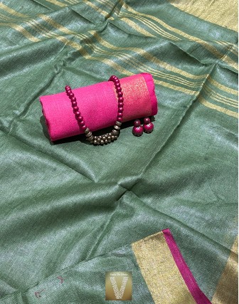 Sale Linen sarees-VLNS-95