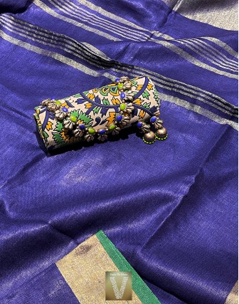Sale Linen sarees-VLNS-96
