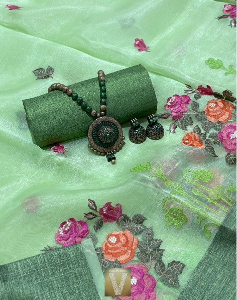 Sale Organza sarees-VOGS-08