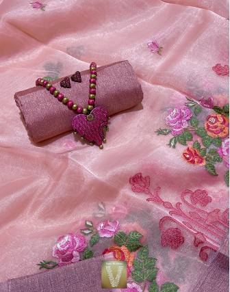 Sale Organza sarees-VOGS-09