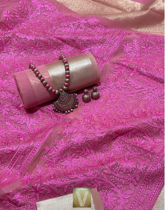 Sale Organza sarees-VOGS-10
