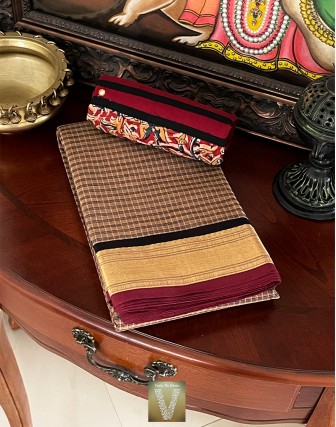 Handloom cotton saree-VHLC-2100
