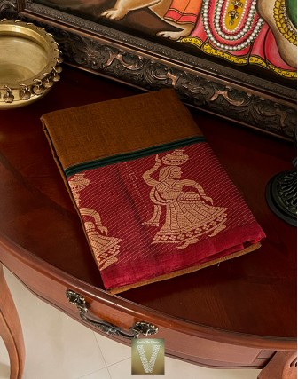 Handloom soft cotton saree-VHSS-2075