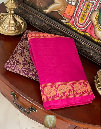 Kanchi cotton saree-VKAN-2067