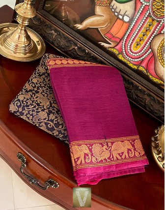 Kanchi cotton saree-VKAN-2069