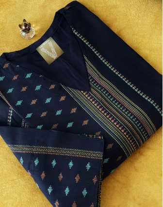 Handloom cotton woven Kurti VKUR-07